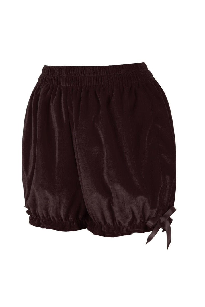 Dark Brown Velvet Bloomers
