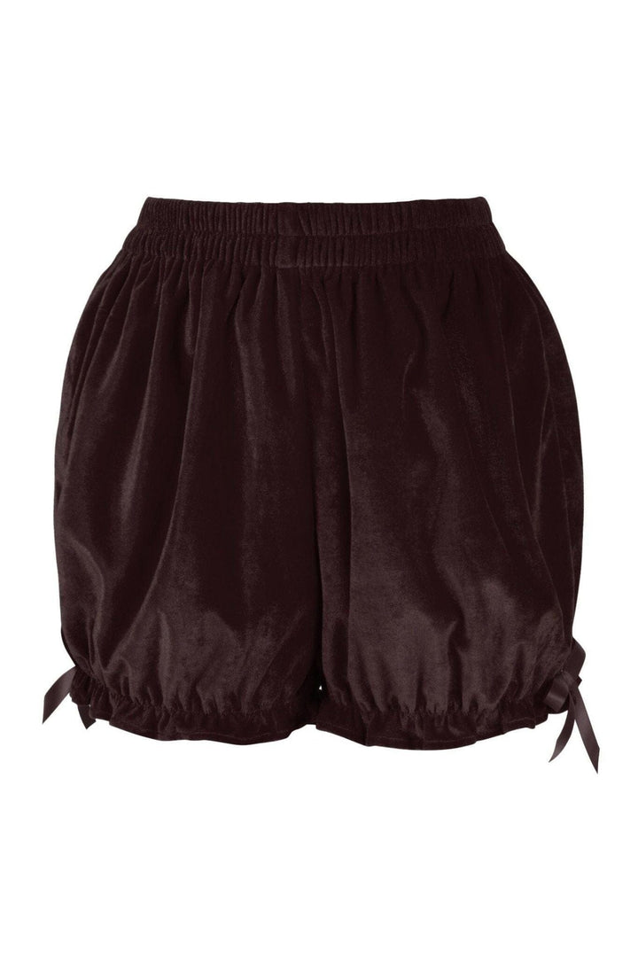 Dark Brown Velvet Bloomers