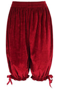 Dark Red Velvet Long Bloomers