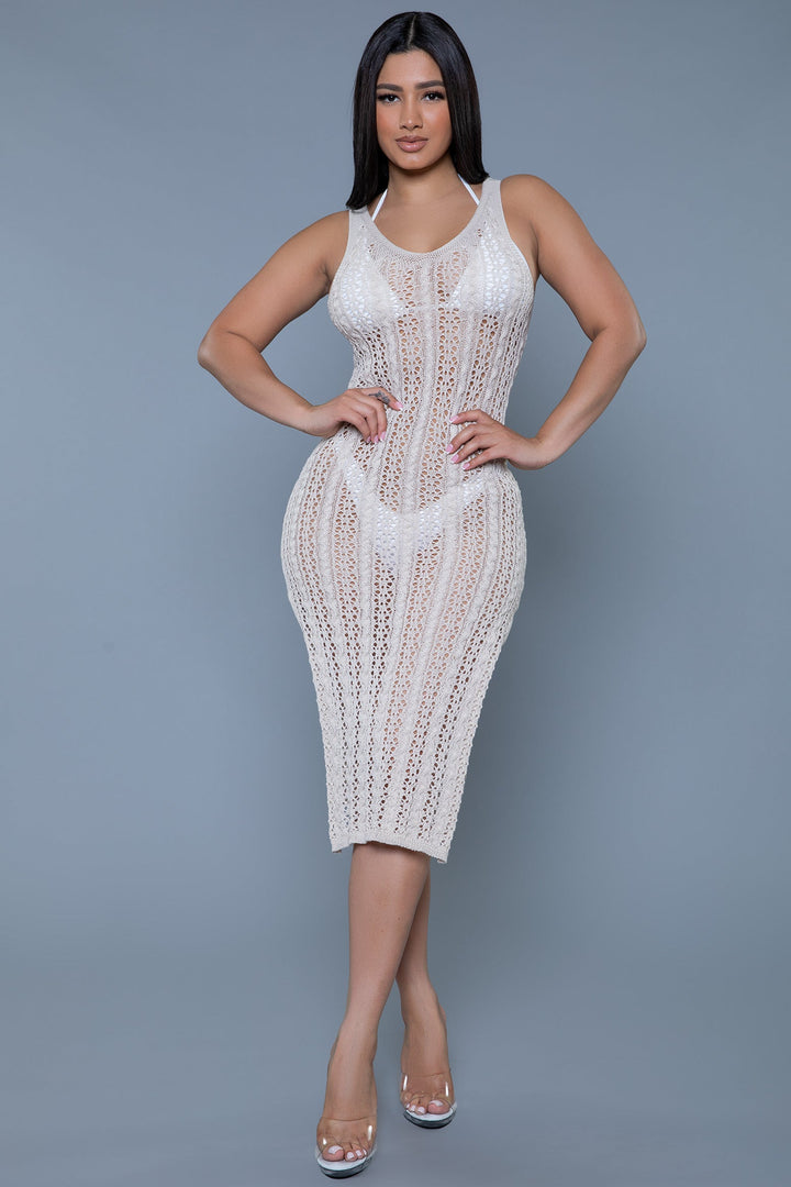 Delilah Crochet Midi Coverup Dress