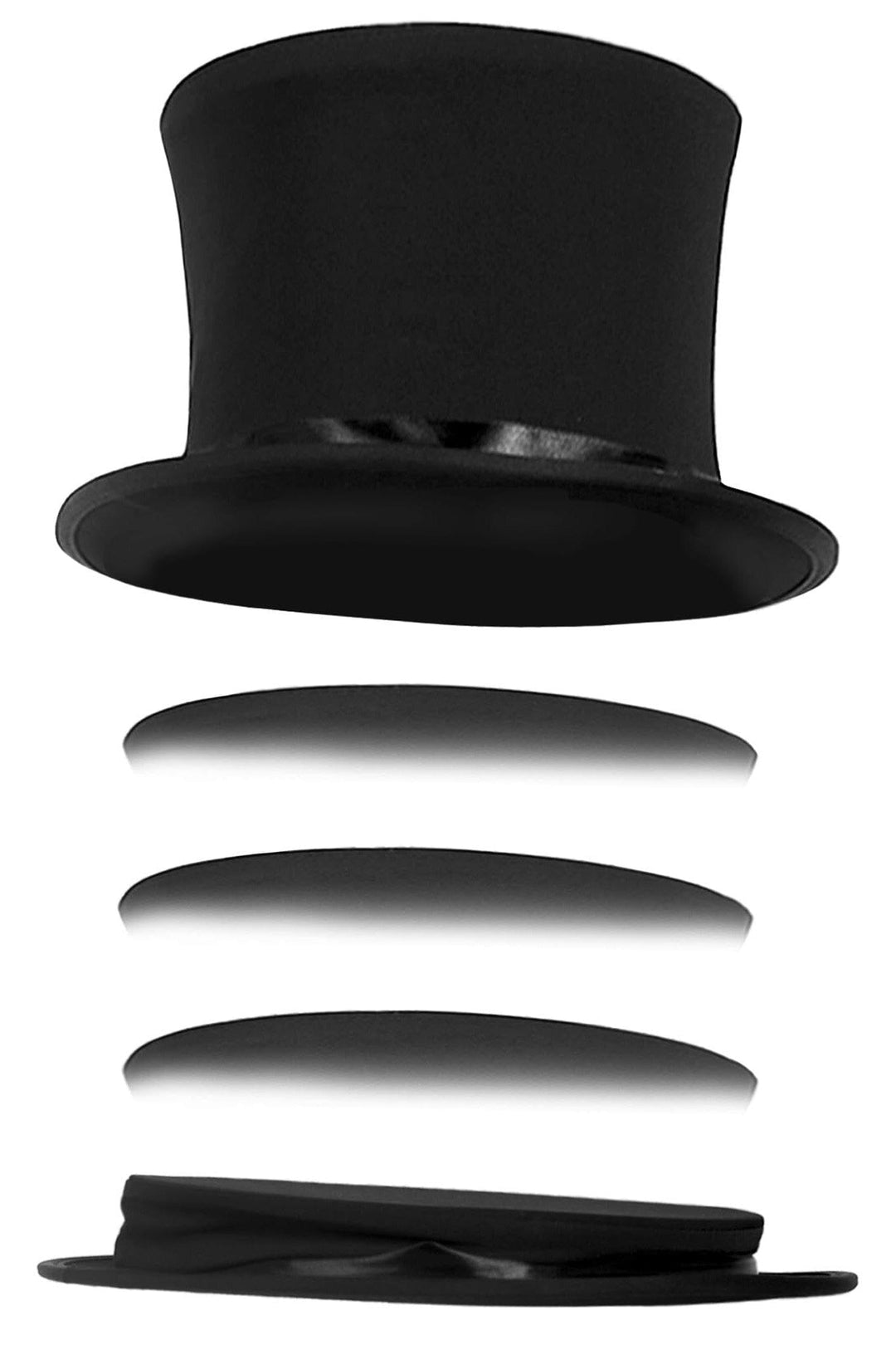 Deluxe Collapsible Top Hat-Costume Hats-SEXYSHOES.COM
