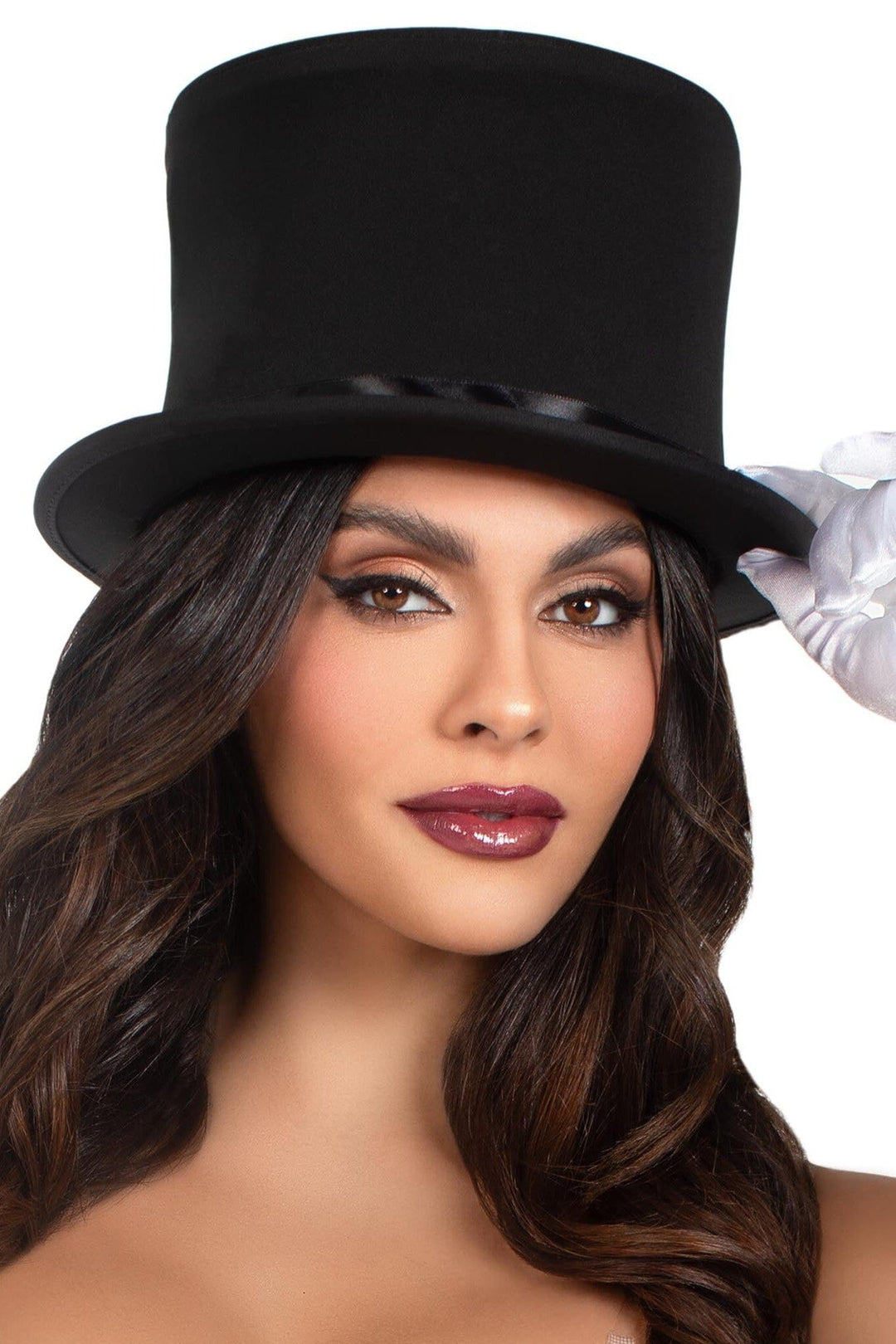 Leg Avenue Deluxe Collapsible Top Hat in Black  from SexyShoes.com