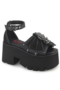 Demonia  ASHES-11 Sandal in Black Vegan Leather from SexyShoes.com
