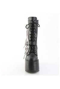 Demonia  BLAZE-158 Knee Boot in Black Faux Leather