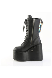 Demonia  BLAZE-158 Knee Boot in Black Faux Leather