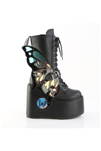 Demonia  BLAZE-158 Knee Boot in Black Faux Leather