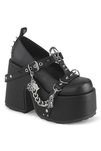 Demonia  CAMEL-33 Mary Jane in Black Vegan Leather from SexyShoes.com