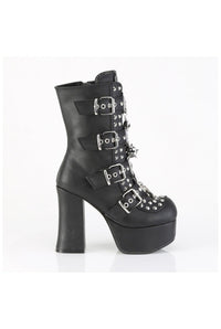 Demonia  CHARADE-118 Ankle Boot in Black Faux Leather
