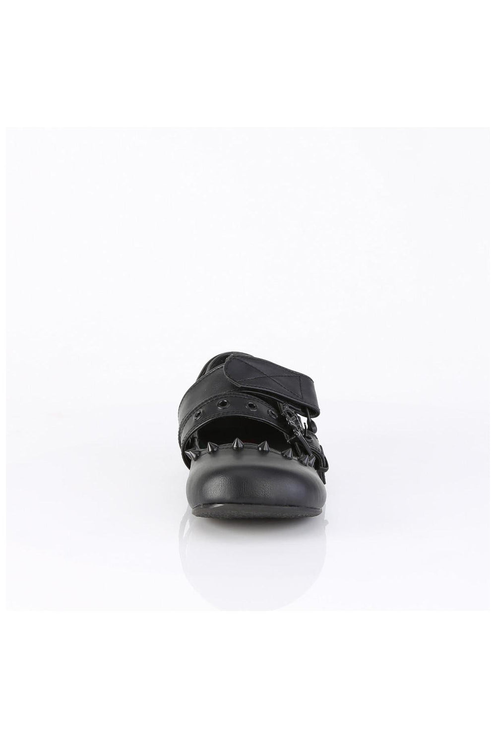 Demonia  DAISY-08 Ballet Flat in Black Faux Leather