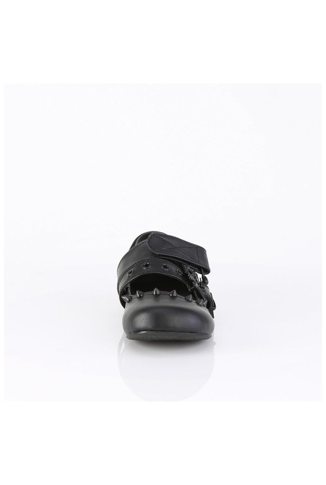 Demonia  DAISY-08 Ballet Flat in Black Faux Leather