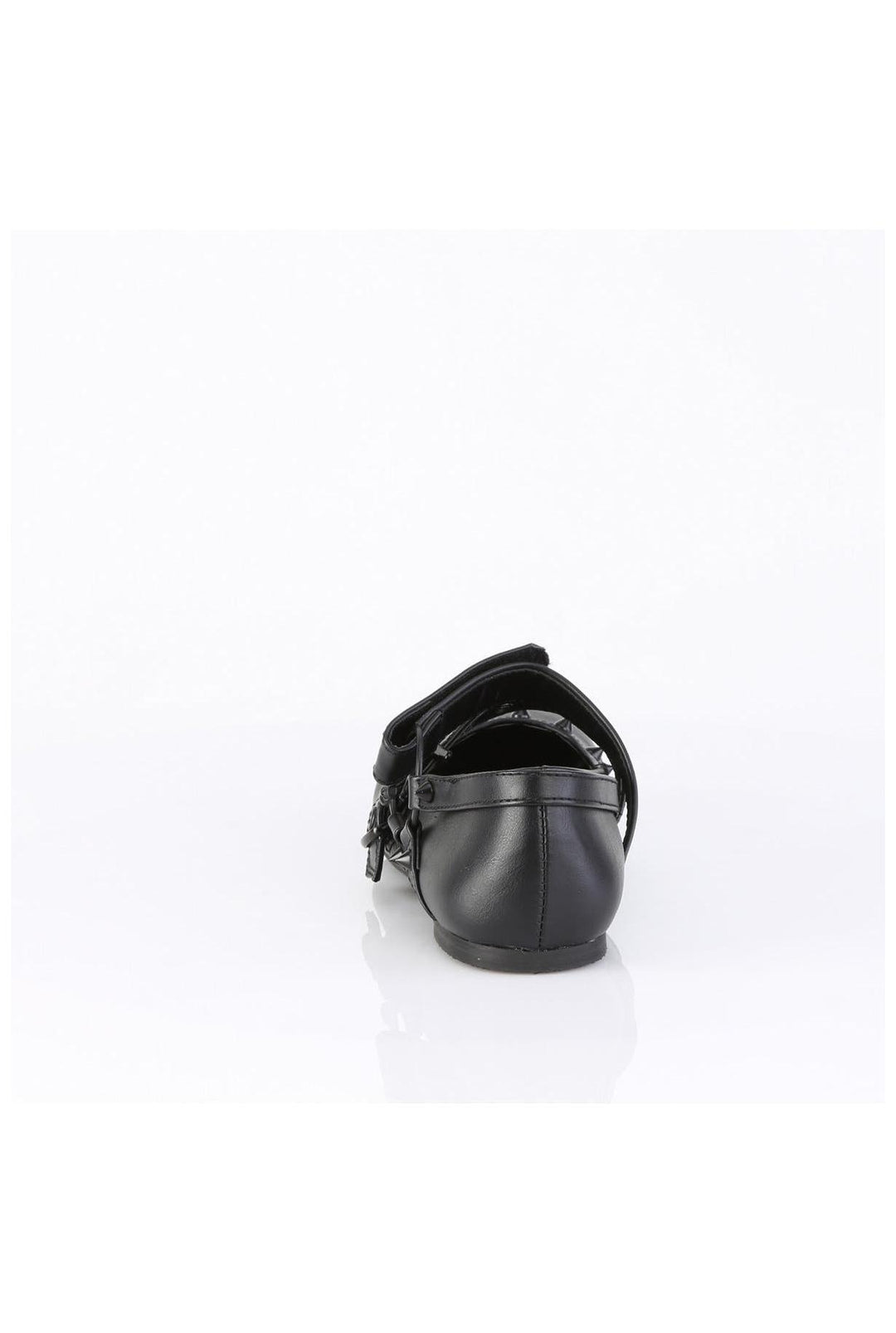 Demonia  DAISY-08 Ballet Flat in Black Faux Leather