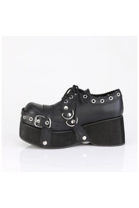 Demonia  DANK-28 Oxford Shoe in Black Faux Leather