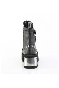 Demonia  DANK-57 Ankle Boot in Black Faux Leather