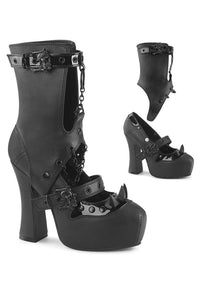Demonia  DEMON-13 Mary Jane in Black Faux Leather from SexyShoes.com