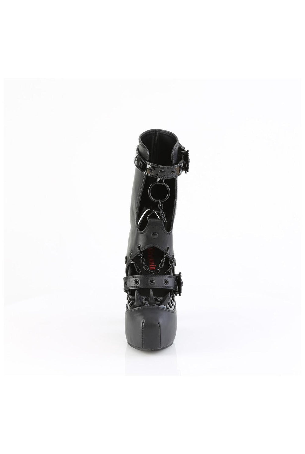 Demonia  DEMON-13 Mary Jane in Black Faux Leather