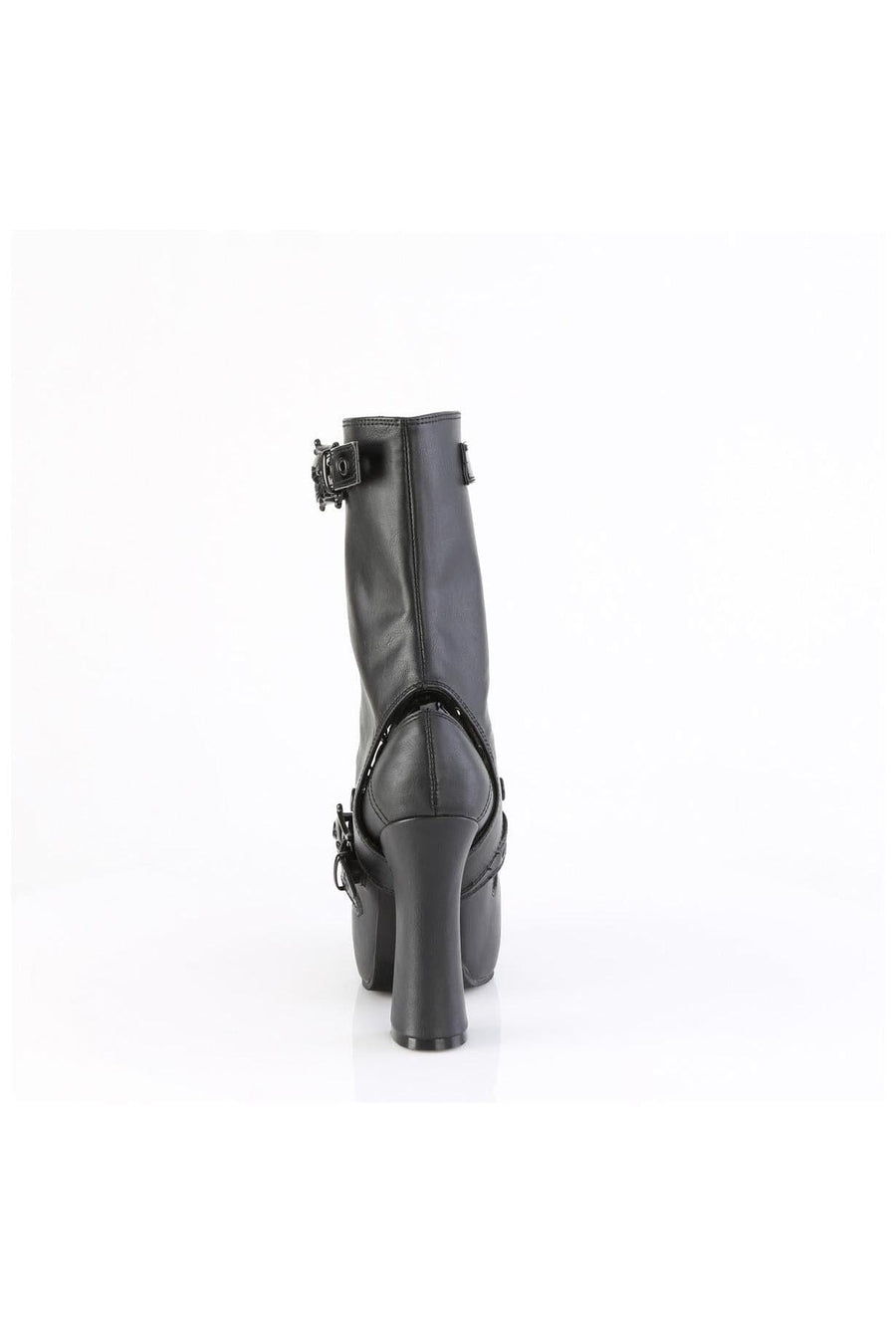 Demonia  DEMON-13 Mary Jane in Black Faux Leather