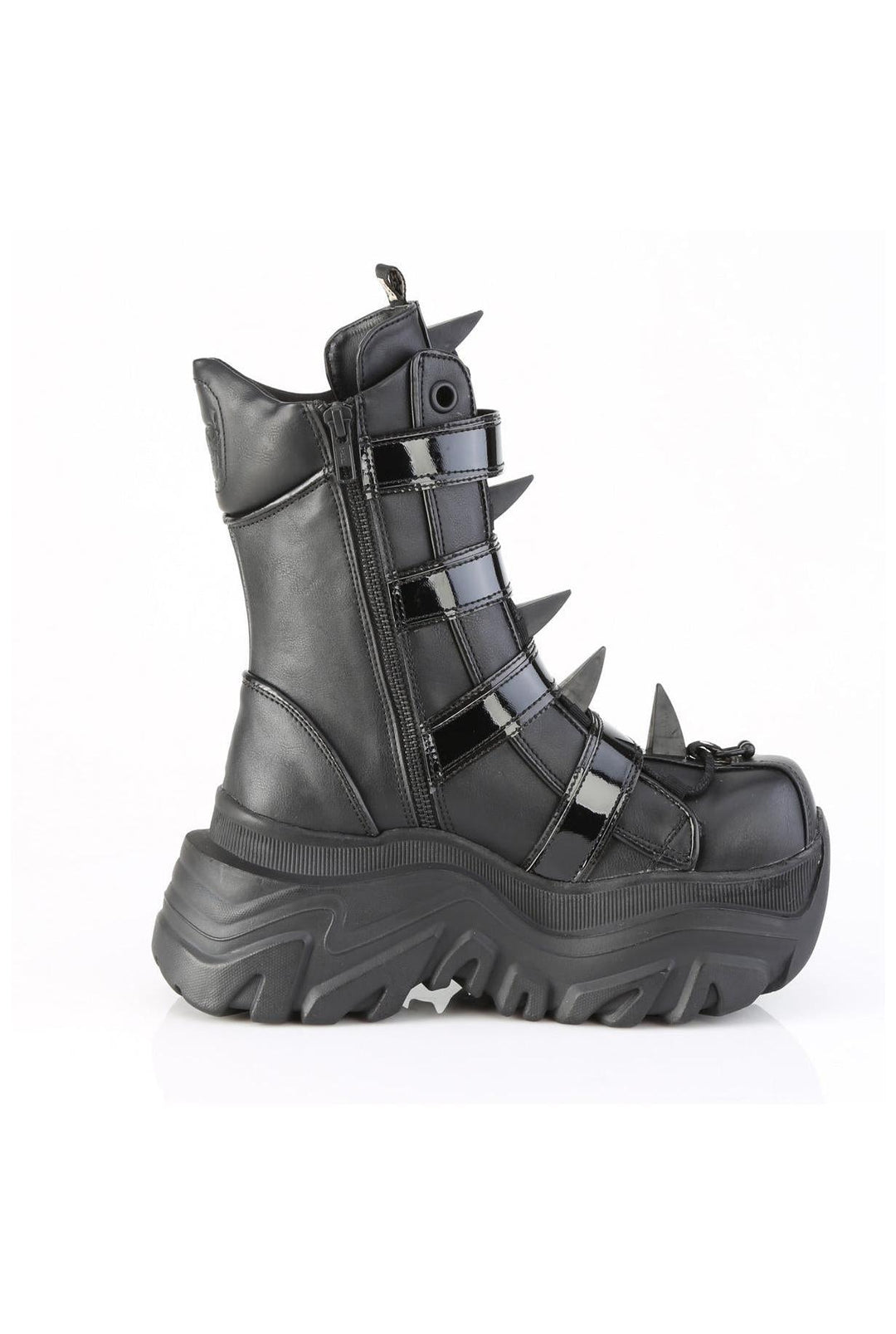 Demonia  ECHO-110 Knee Boot in Black Faux Leather