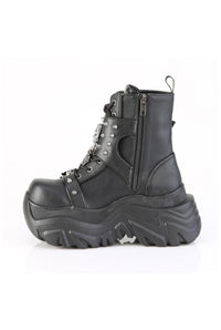 Demonia  ECHO-60 Ankle Boot in Black Faux Leather