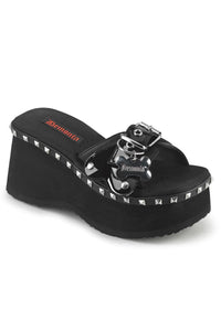 Demonia  FUNN-28 Slide in Black Vegan Leather from SexyShoes.com
