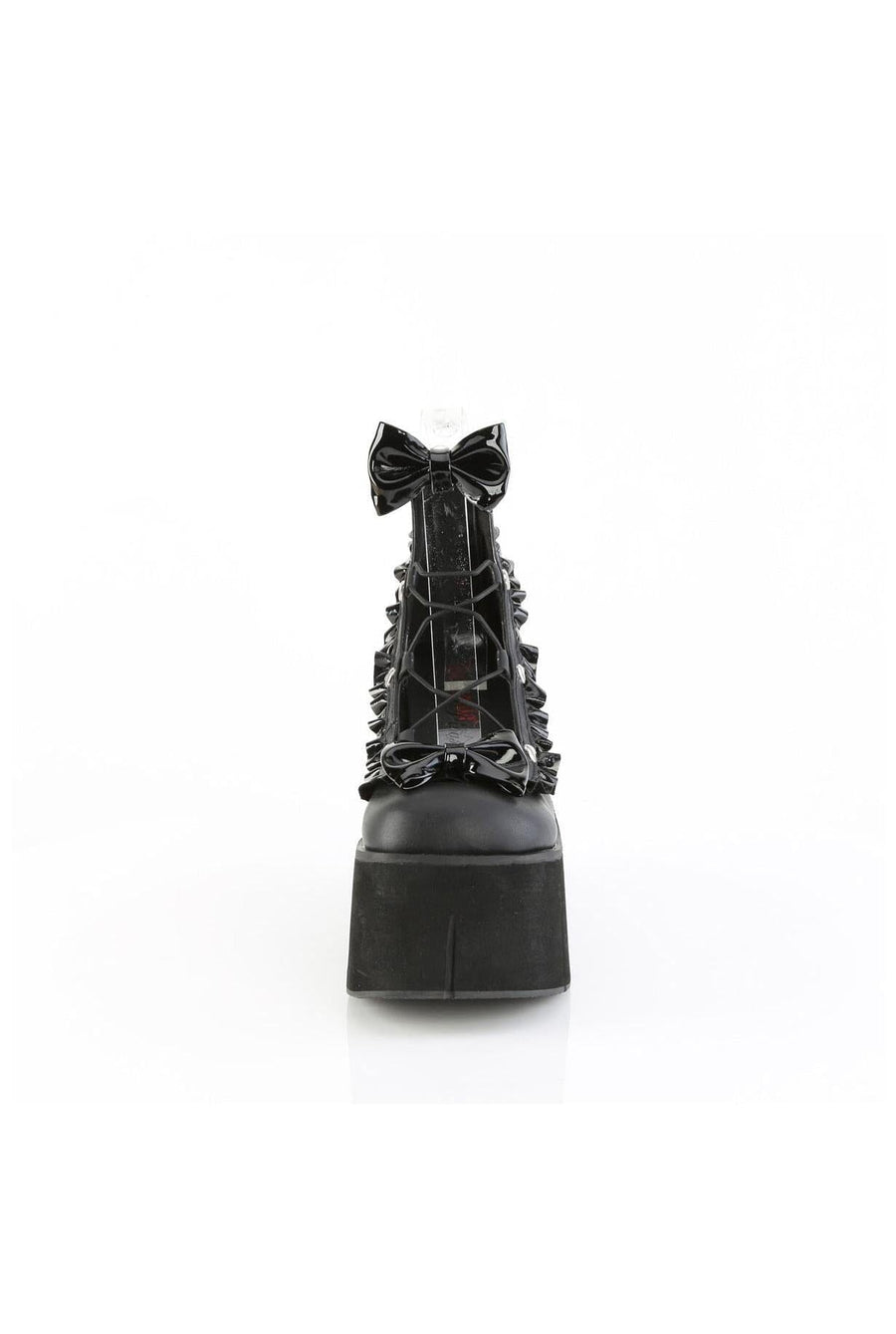 Demonia  KERA-18 Ankle Shoe in Black Faux Leather