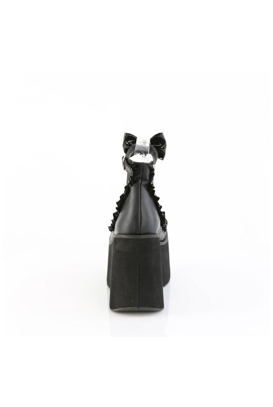 Demonia  KERA-18 Ankle Shoe in Black Faux Leather