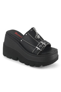 Demonia  SHAKER-07 Slide in Black Vegan Leather from SexyShoes.com