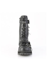 Demonia  VALOR-240 Knee Boot in Black Faux Leather