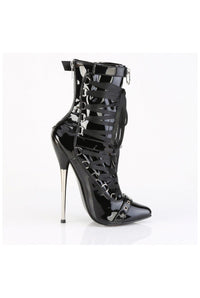 Devious Devious DAGGER-1032 Ankle Boot in Black Patent