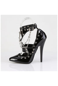 Devious Devious DOMINA-118 Sandal in Black Patent
