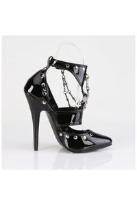 Devious Devious DOMINA-118 Sandal in Black Patent