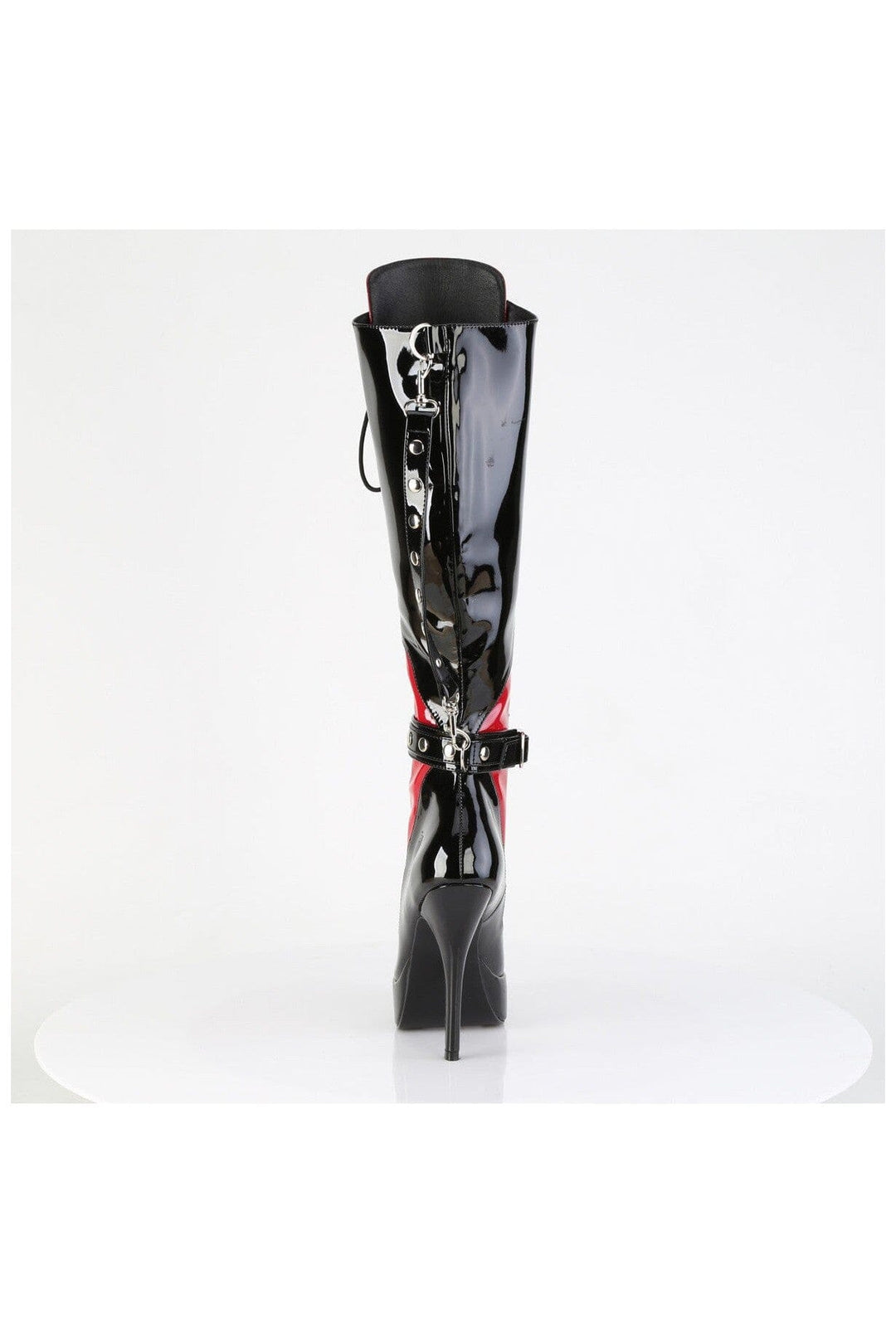 Devious Devious INDULGE-2028 Knee Boot in Black Patent