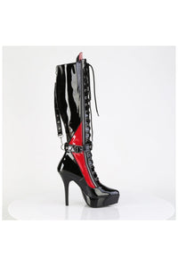 Devious Devious INDULGE-2028 Knee Boot in Black Patent