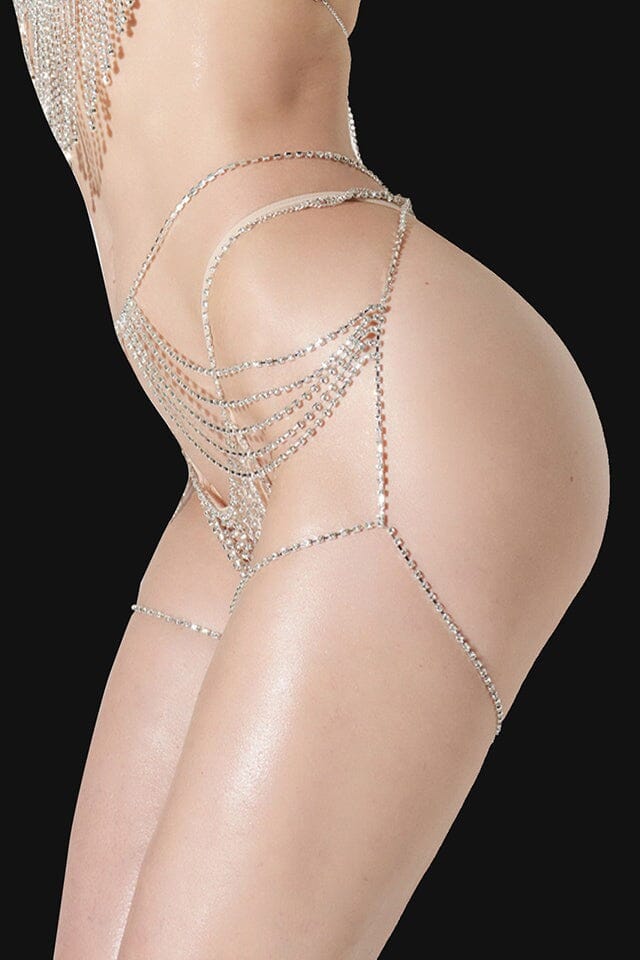 Diamond Drape Garter-Body Jewelry-SEXYSHOES.COM