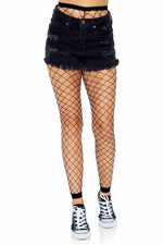 Diamond Fence Net Footless Tights
