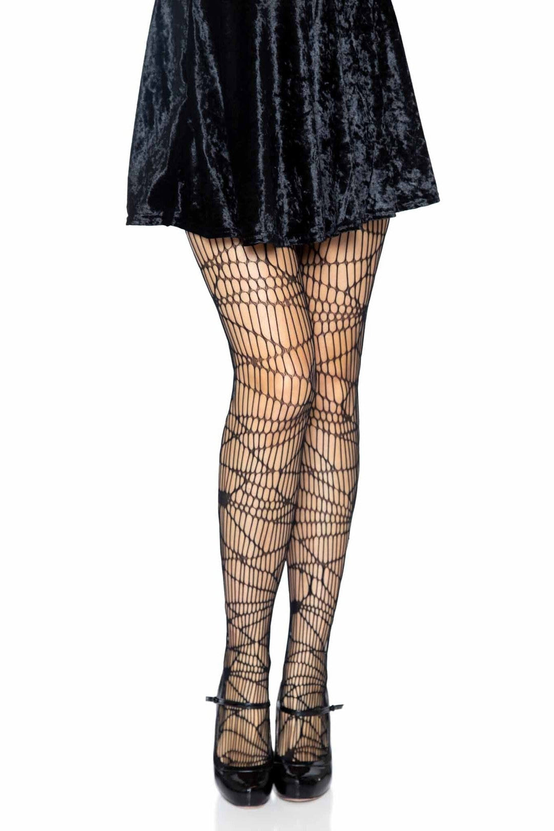 Leg Avenue Distressed Net Pantyhose in Black  from SexyShoes.com