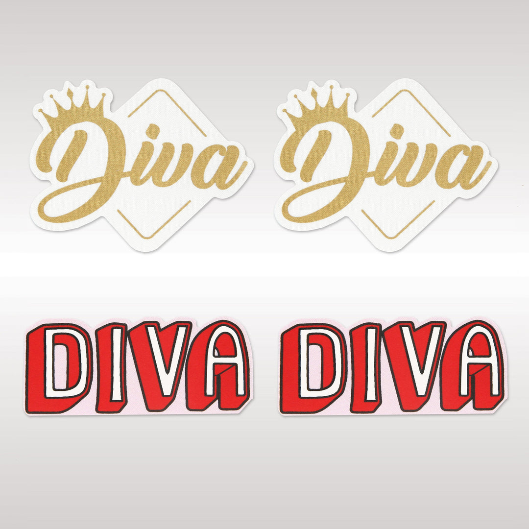 Peekaboo Pasties Diva Pasties in Red  from SexyShoes.com