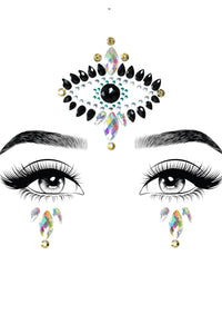 Leg Avenue Divinity Adhesive Face Jewels Sticker And 2 Body Glitter Packets in Multi  from SexyShoes.com