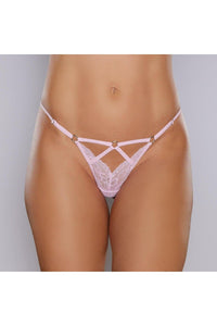 Adore Lingerie Do Not Disturb Thong in Pink  from SexyShoes.com