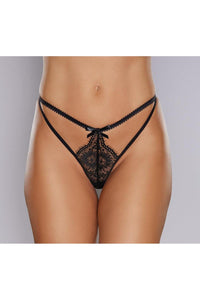 Adore Lingerie Dreaming Lace Thong in Black  from SexyShoes.com