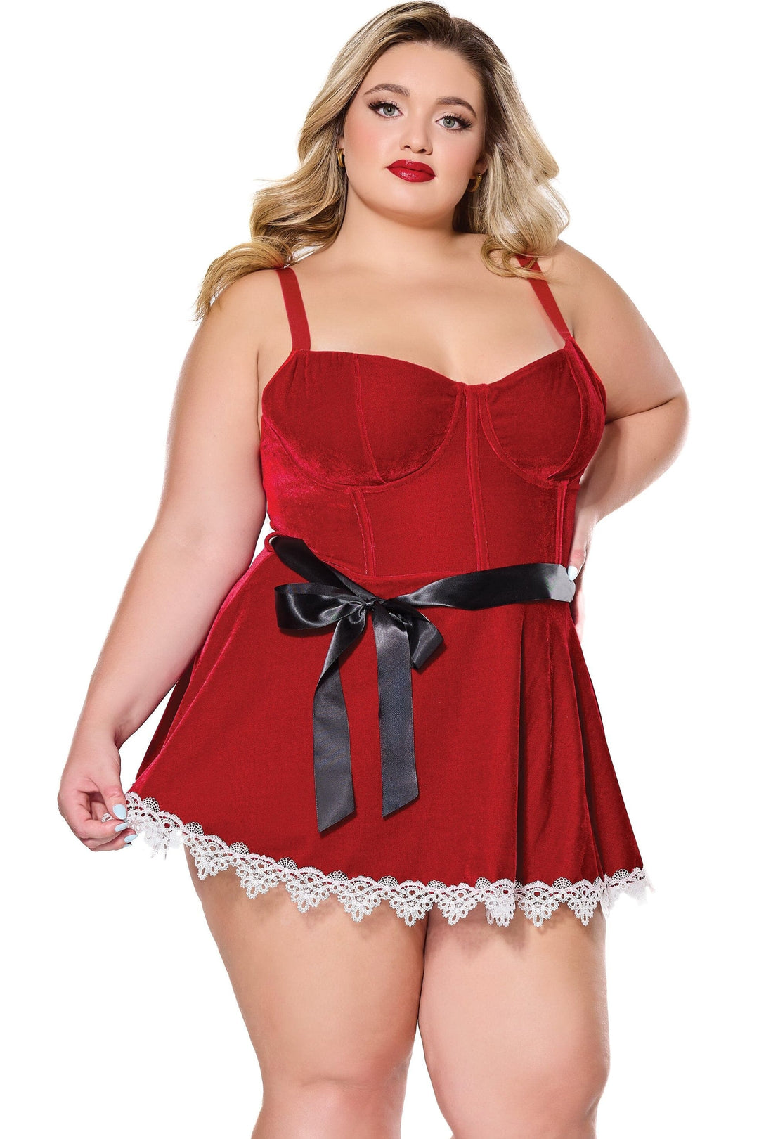 Coquette Dress in Red 