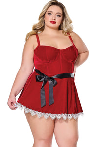 Coquette Dress in Red 