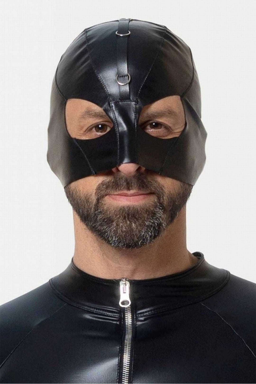 L'HOMME EIRICK Wetlook Mask in Black  from SexyShoes.com