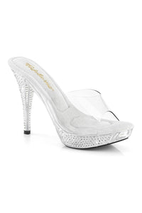 Fabulicious ELEGANT-401 Clear Vinyl Slide in Clear Vinyl from SexyShoes.com