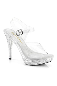 Fabulicious ELEGANT-408 Clear Vinyl Slide in Clear Vinyl from SexyShoes.com