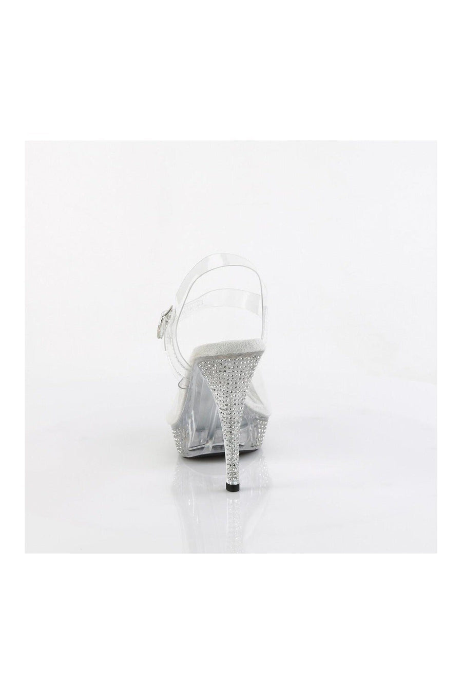 Fabulicious ELEGANT-408 Clear Vinyl Slide in Clear Vinyl