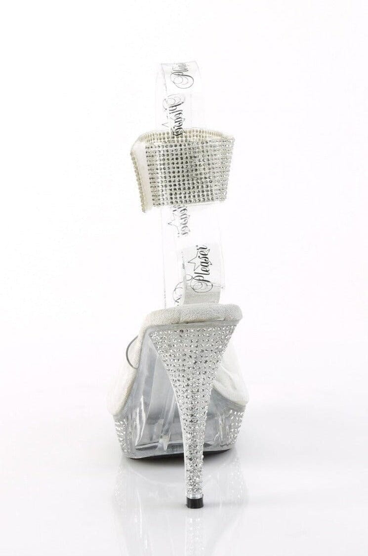 Fabulicious ELEGANT-442 Clear Vinyl Sandal in Clear Vinyl