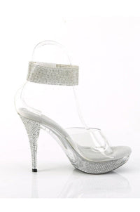 Fabulicious ELEGANT-442 Clear Vinyl Sandal in Clear Vinyl