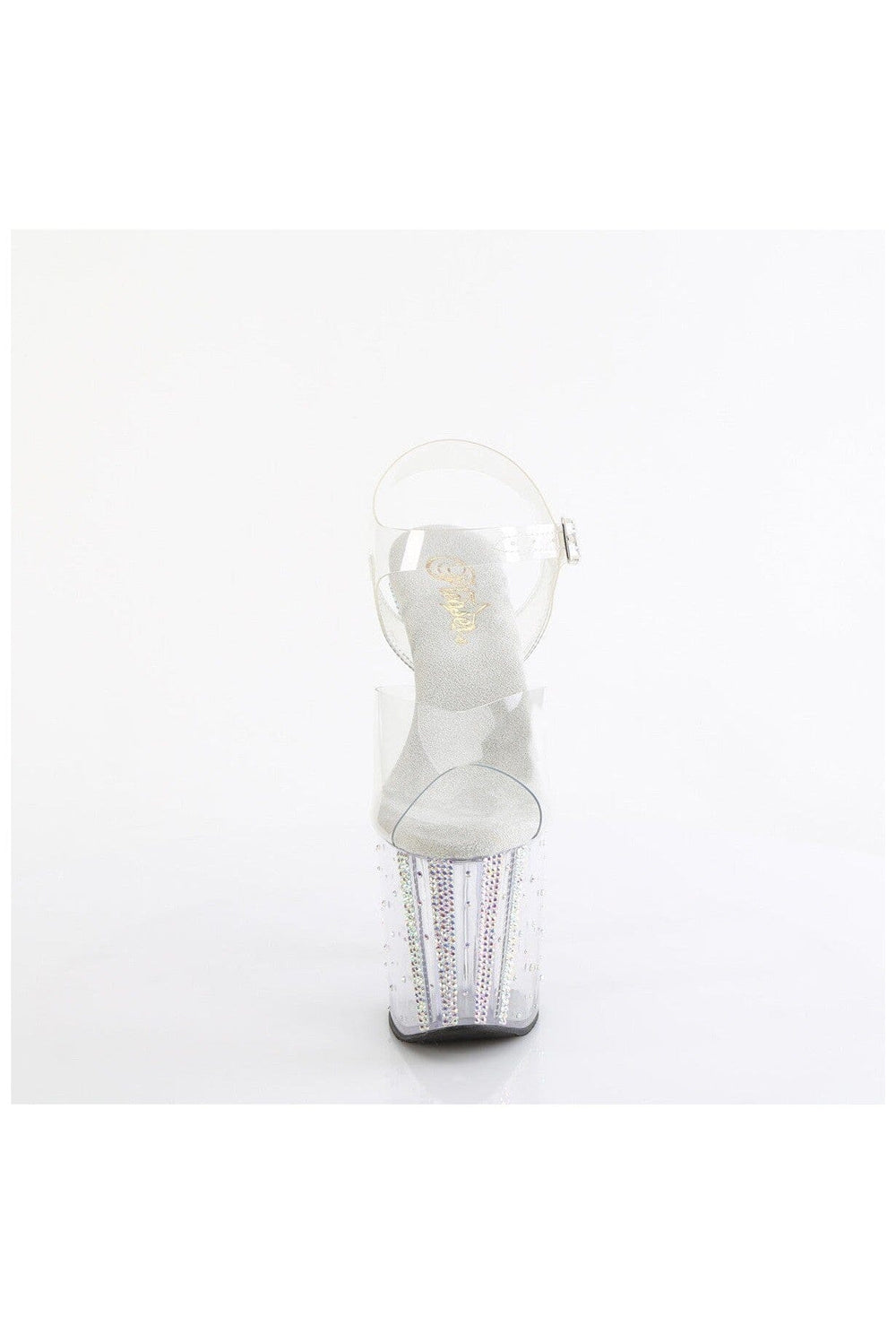 Pleaser ENCHANT-708RS-01 Clear Vinyl Sandal in Clear Vinyl