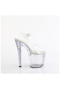 Pleaser ENCHANT-708RS-02 Clear Vinyl Sandal in Clear Vinyl