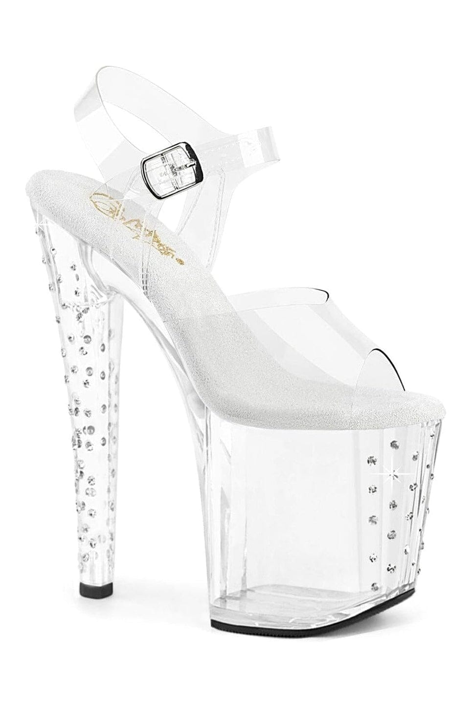 Pleaser Clear Sandals Platform Stripper Shoes | Buy at Sexyshoes.com